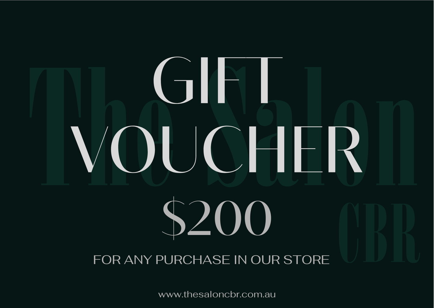 The Salon CBR Gift Voucher