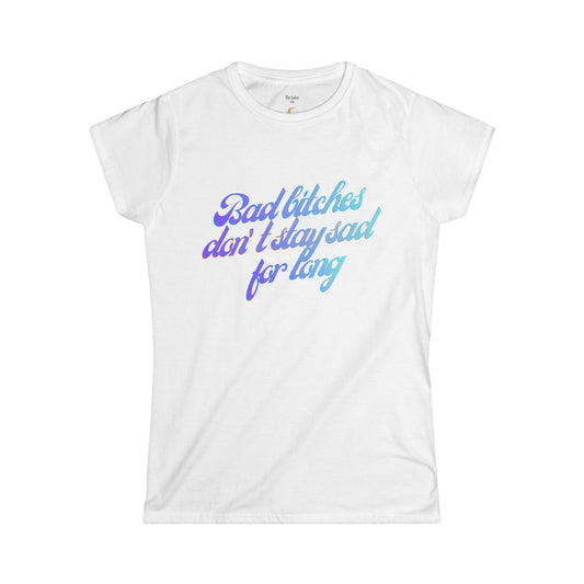 Bad bitches tshirt (blue)
